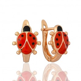 Позолоченные серьги 