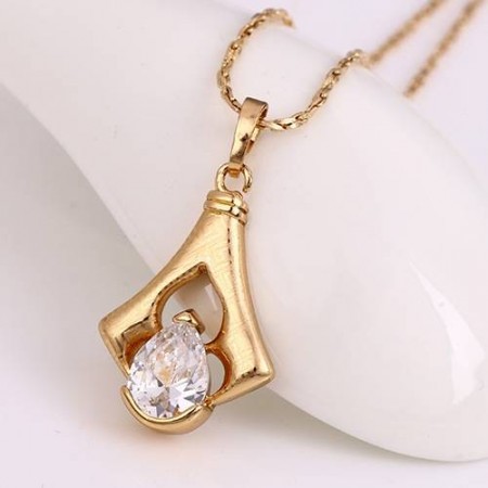 Милый кулон с белыми фианитами XP 31685 фото | Brulik