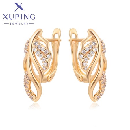 Позолочені сережки  Xuping S00100255 фото | Brulik