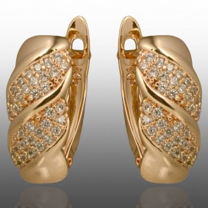 Позолочені сережки Xuping 24677 фото | Brulik