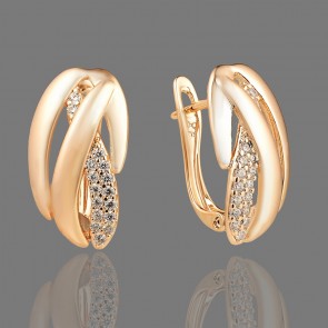 Позолочені сережки Xuping 22828 фото | Brulik