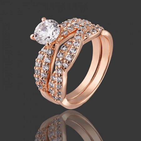 Позолоченное кольцо 2 в 1 XP 1379 фото | Brulik