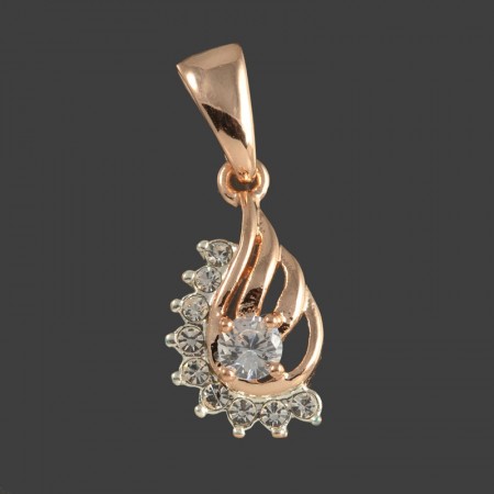 Позолоченный кулон Fallon 9624541-белый фото | Brulik