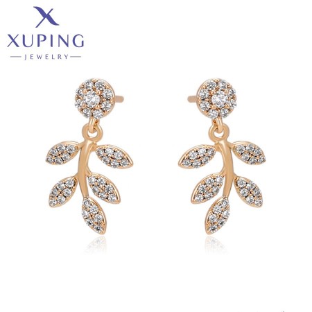 Позолочені сережки-гвоздики  Xuping S00109394 фото | Brulik