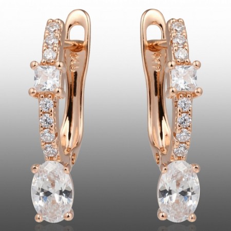 Позолочені сережки Xuping 24366 фото | Brulik