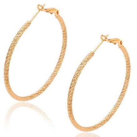 Серьги "Carved ring" 29259 фото | Brulik