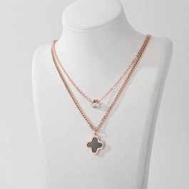 Сталевий ланцюжок у стилі Ван Кліф 2 в 1 40128