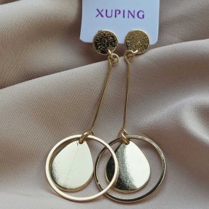 Позолочені сережки  Xuping 23412 фото | Brulik