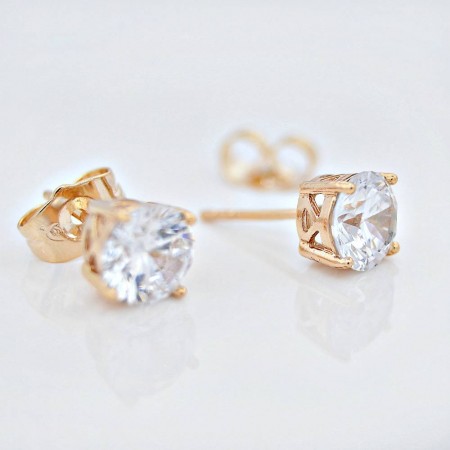 Серьги-гвоздики 23352-белый фото | Brulik