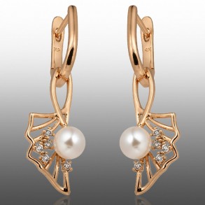 Позолочені сережки Xuping 24367 фото | Brulik