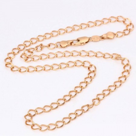 Привлекательная позолоченная цепочка 42837 фото | Brulik