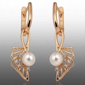 Позолочені сережки Xuping 24367 фото | Brulik