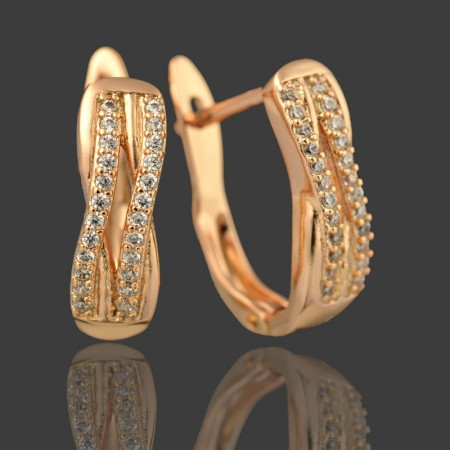 Позолоченные  серьги  XP 20468 фото | Brulik