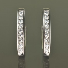 Позолоченные серьги  XP 2820-белый