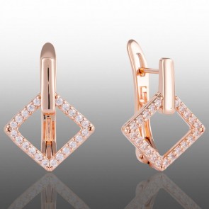 Позолочені сережки Fallon 82235033 фото | Brulik