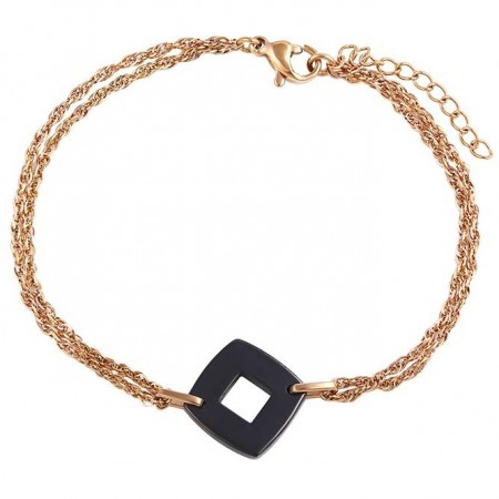 Неповторимый браслет Xuping74402-черный фото | Brulik