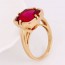 Колоритное кольцо оптом  13527 - красный корунд фото | Brulik