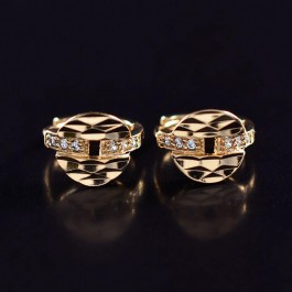 Позолоченные серьги с фианитами ХР 10-9376