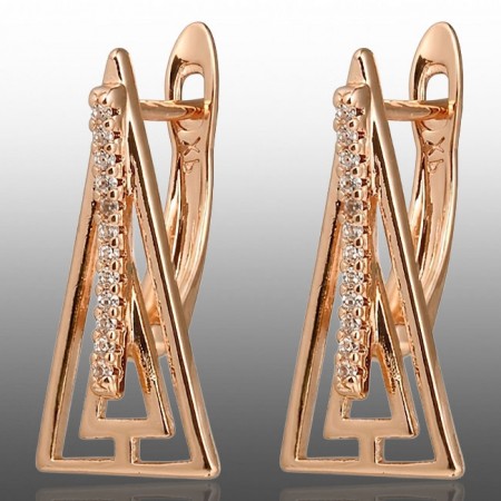 Позолочені сережки  Xuping 24778 фото | Brulik