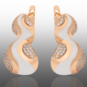 Позолочені сережки  Xuping X001024232 фото | Brulik