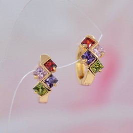 Серьги оптом ХР 10-2059-темный мультиколор