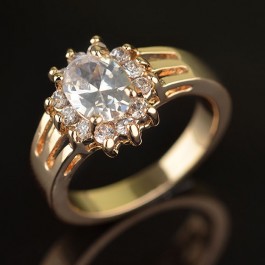 Позолоченное кольцо Fallon 83200901