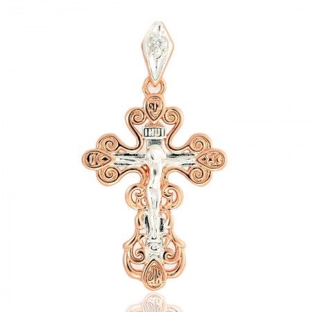 Позолоченный крест Fallon 96201210 фото | Brulik