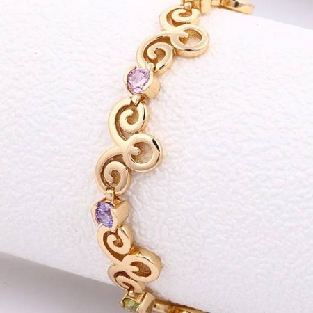 Браслет с цветными фианитами 73673 фото | Brulik