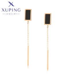 Позолоченные стальные серьги Xuping A00597518