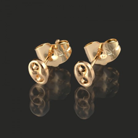 Позолоченные серьги-гвоздики Xuping 9731 фото | Brulik