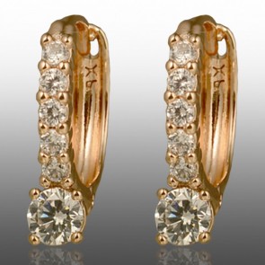 Позолочені сережки  Xuping 24227 фото | Brulik