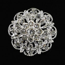 Нежная брошь с фианитами 15313