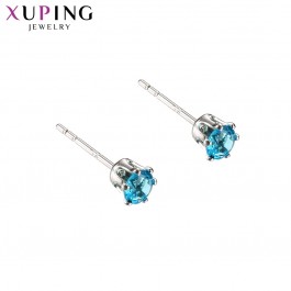 Серьги-гвоздики Xuping 95664-голубой