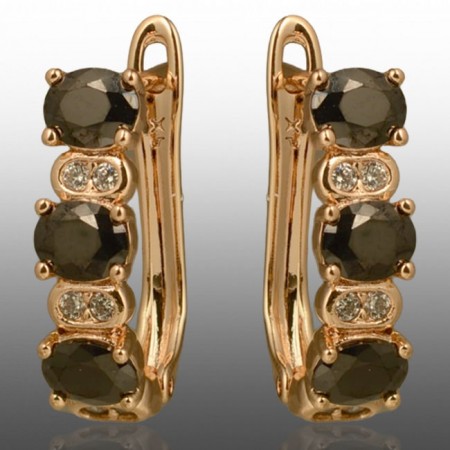 Позолочені сережки  Xuping 24723 фото | Brulik