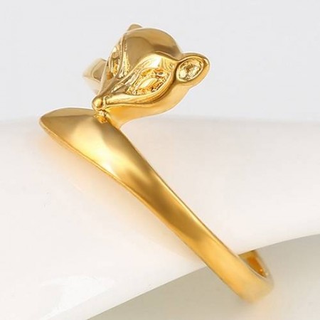 Интересное кольцо в позолоте XP 11209 фото | Brulik