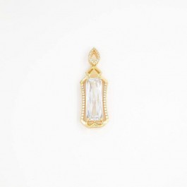 Позолоченный кулон с фианитом 8120