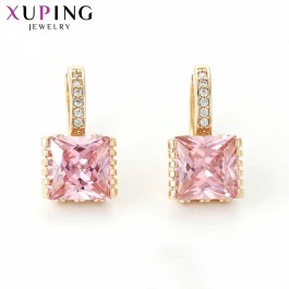 Позолоченные серьги  Xuping 27908-розовый