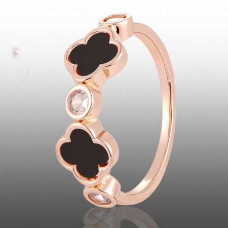 Позолочена каблучка у стилі Ван Кліф Fallon 83234011 фото | Brulik