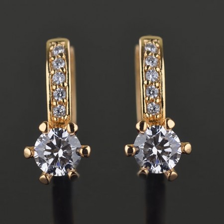 Позолоченные серьги  XP 2906 фото | Brulik