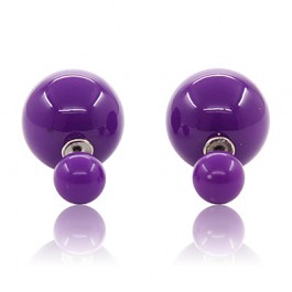 Серьги-пусеты в стиле Dior E2505b-фиолетовый