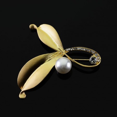 Брошь с жемчужиной 7243 фото | Brulik
