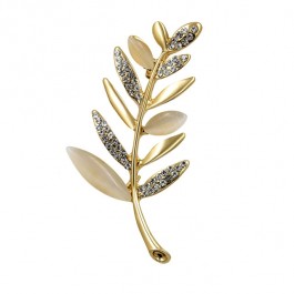 Прекрасная брошь  8154-листок