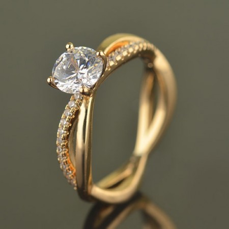 Позолоченное кольцо XP  1702 фото | Brulik