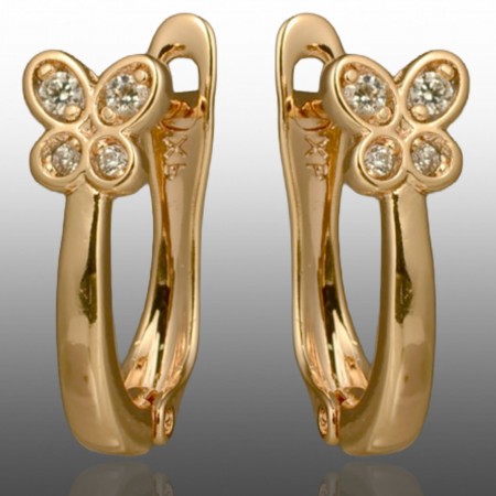 Позолочені сережки  Xuping 24692 фото | Brulik