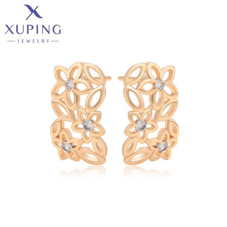 Позолочені сережки-гвоздики  Xuping X001184888 фото | Brulik