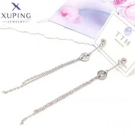 Сережки сталеві  гвоздики Xuping 24769 фото | Brulik