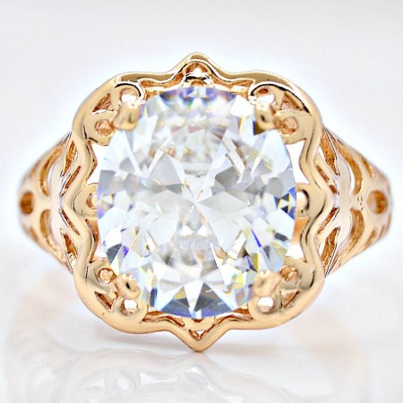 Эффектное ювелирное кольцо 12787-белый фото | Brulik