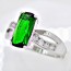 Потрясное кольцо 18К 13328-изумрудный фото | Brulik