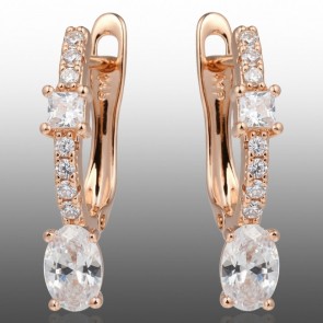 Позолочені сережки Xuping 24366 фото | Brulik