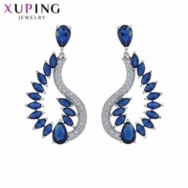  Серьги Xuping 278-1-синие фианиты
